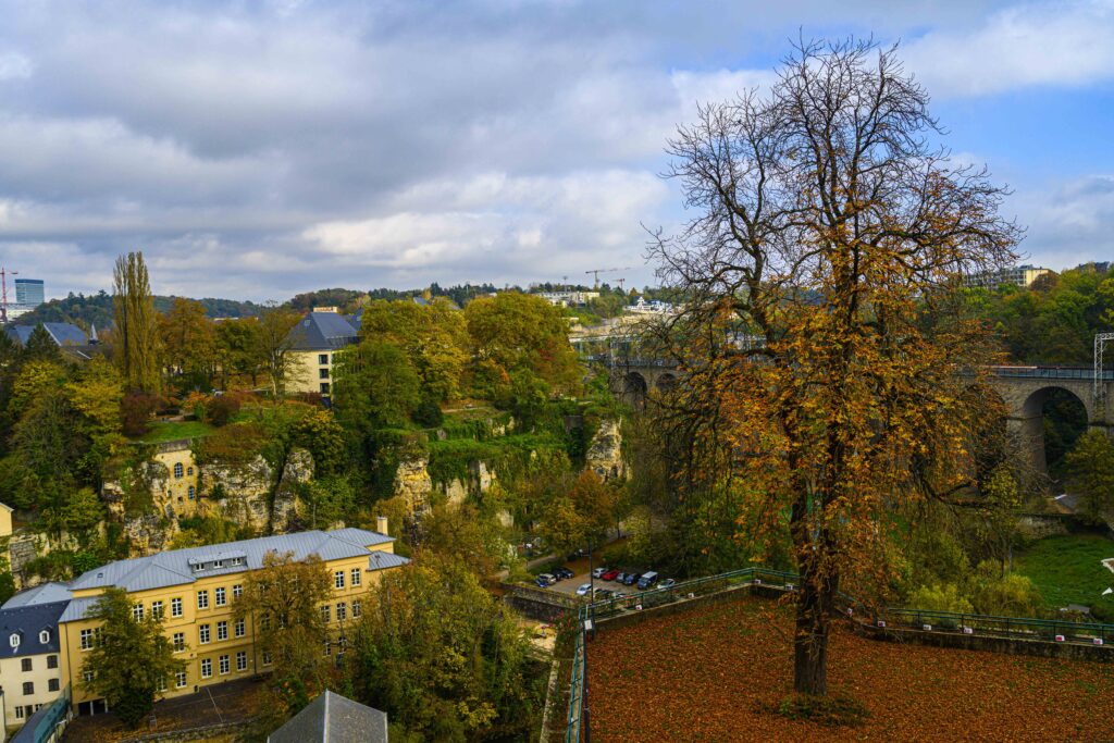 Vue d'automne de Luxembourg ville