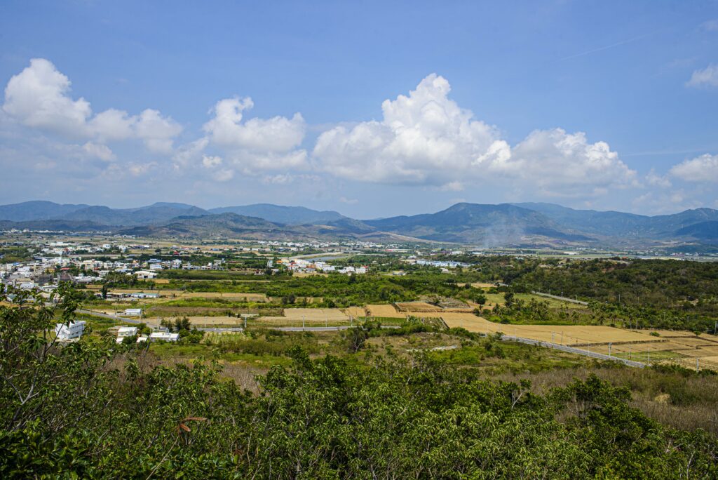 Vue des terre autour de Kenting à Taiwan