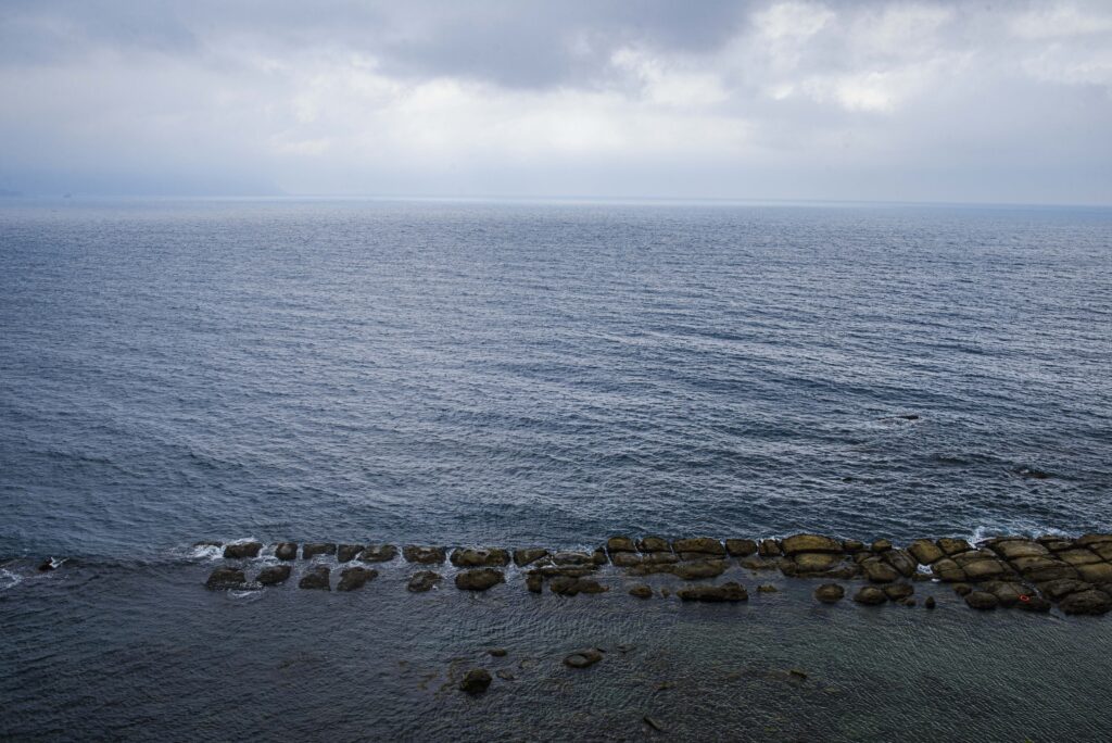 Vue de la mer à Yehliu, Taiwan