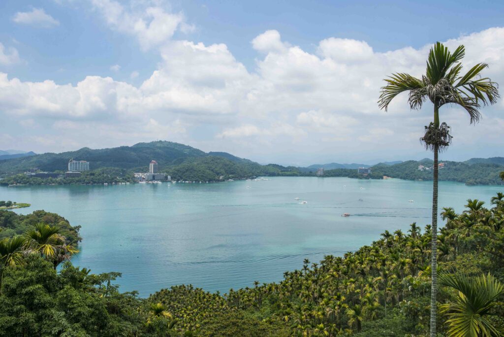 Vue du moon lake à Taiwan